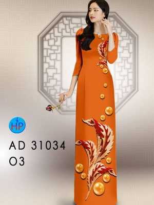 Vải Áo Dài Hoa In 3D AD 31034 23